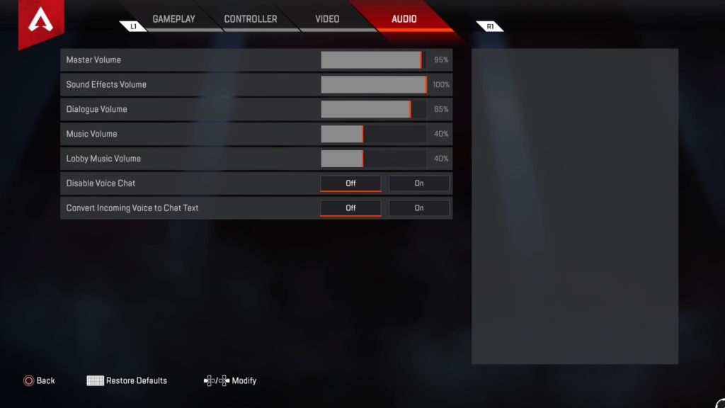 The Best Video And Audio Settings For Apex Legends On Ps4 And Xbox One Webeeq Blog