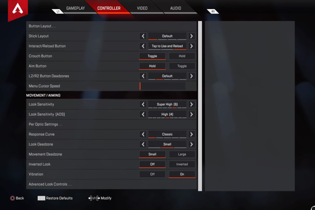 Apex Legends The Best Controller Sensitivity Settings On Ps4 Xbox One Webeeq Blog