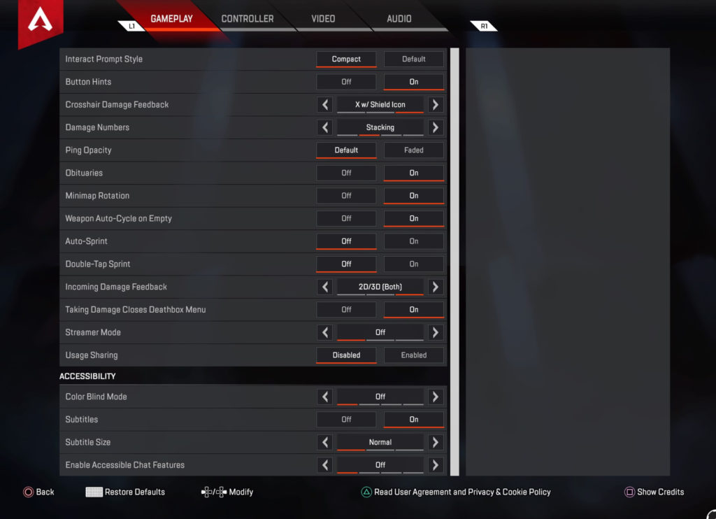 The Best Apex Legends Gameplay Settings Ps4 Xbox One Webeeq Blog